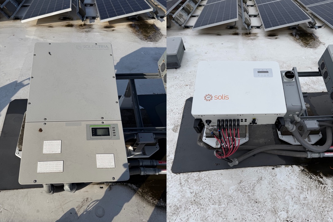 Before and after inverter replacement - Solectria to Solis - fleet campaign